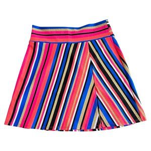 Trina Turk Multicolor Striped Mini Skirt